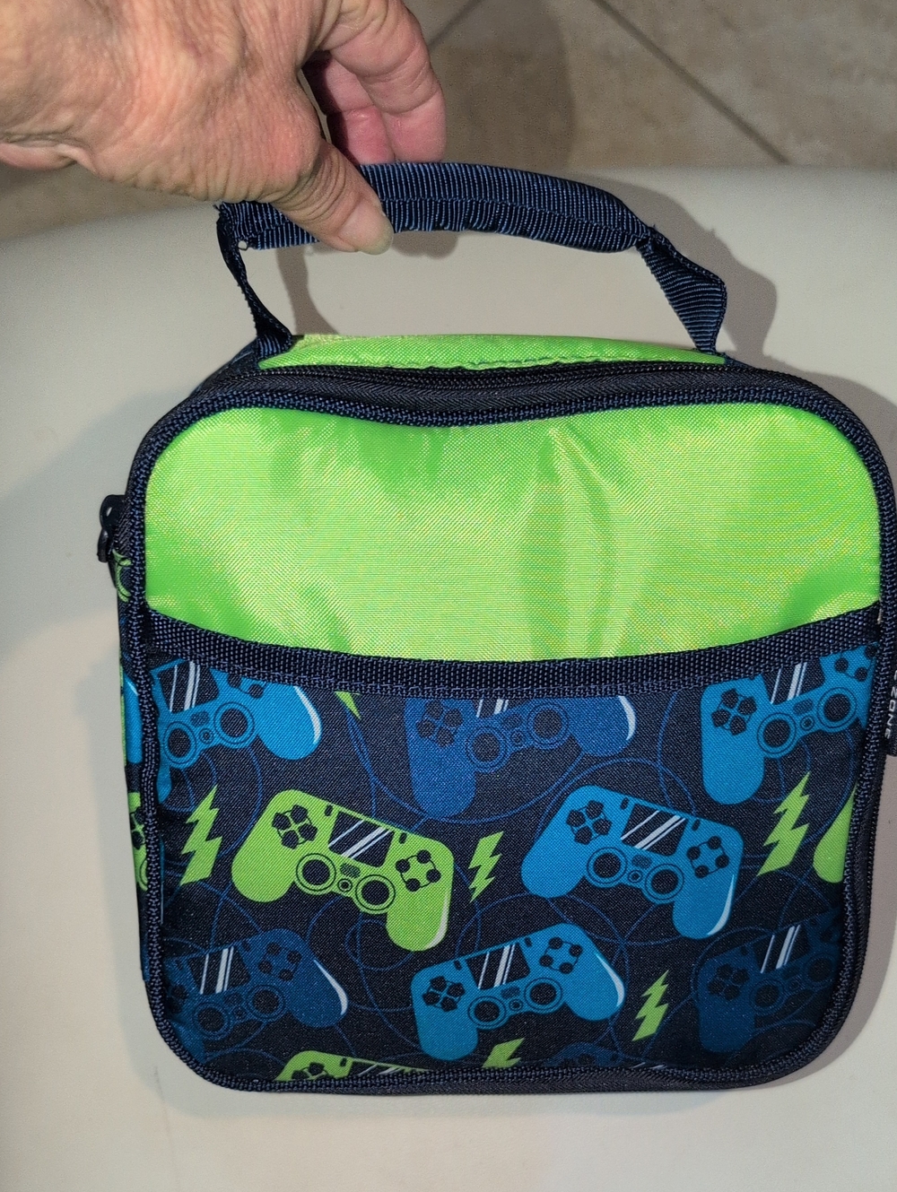 Neon Green & Navy Gamer Lunch Tote By Artic Zone